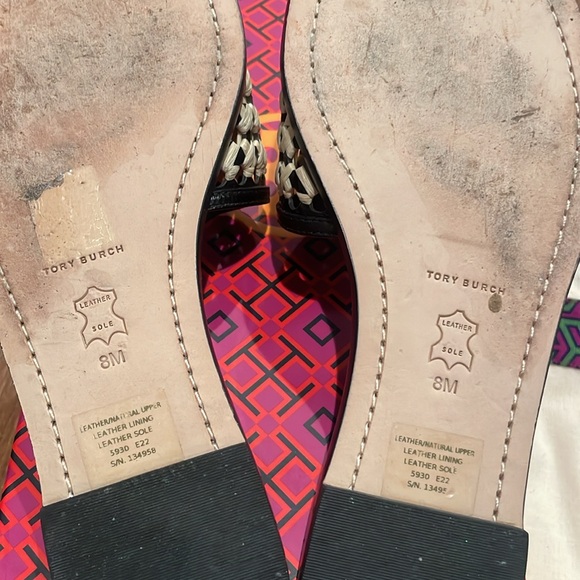 Tory Burch woven raffia slide - Picture 6 of 7